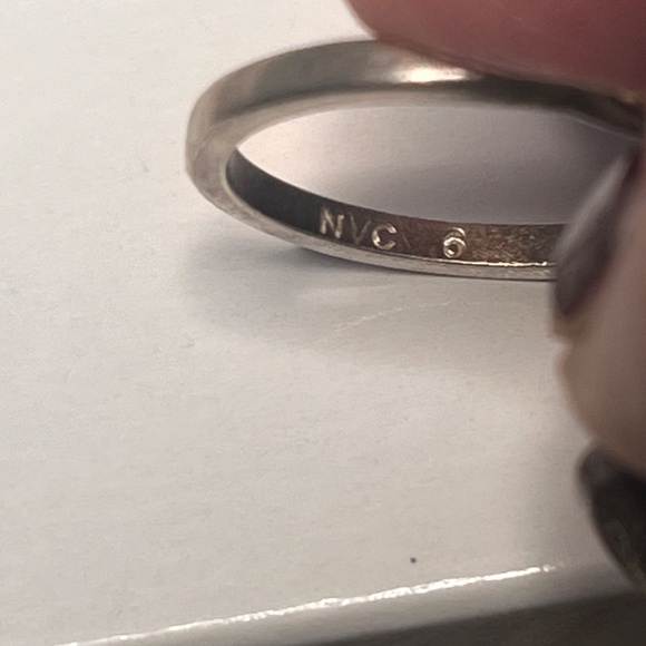 NVC Nataliya V Collister Sterling Silver 925 Infinity Cross Ring - SZ 6 - Picture 9 of 12